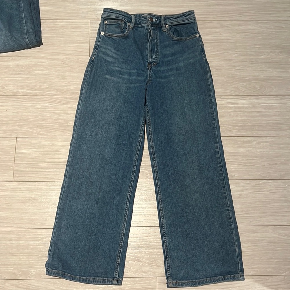 Cropped flare denim